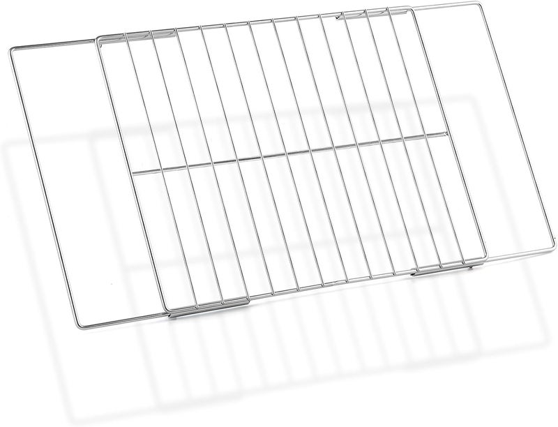atgestore Update 304 Stainless Steel Universal Adjustable Oven Rack Replacement for Samsung GE Whirlpool LG Frigidaire Kenmore Oven Rack Extendable Oven Wire Rack Shelf Adjusts from 17.3-25.6 Wide - Image 1